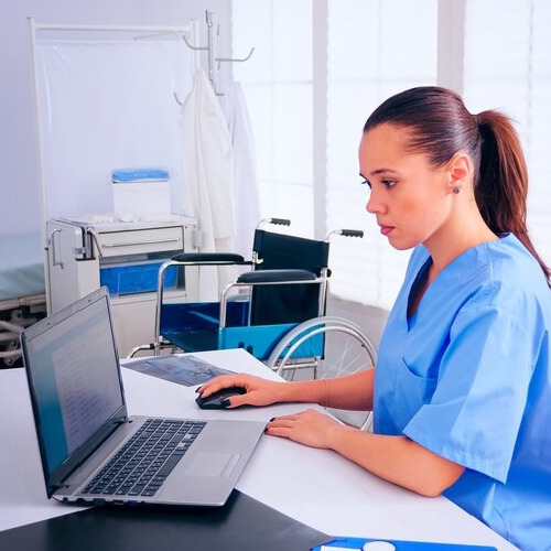 A consultant is doing its work