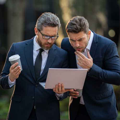 A consultant is doing its work